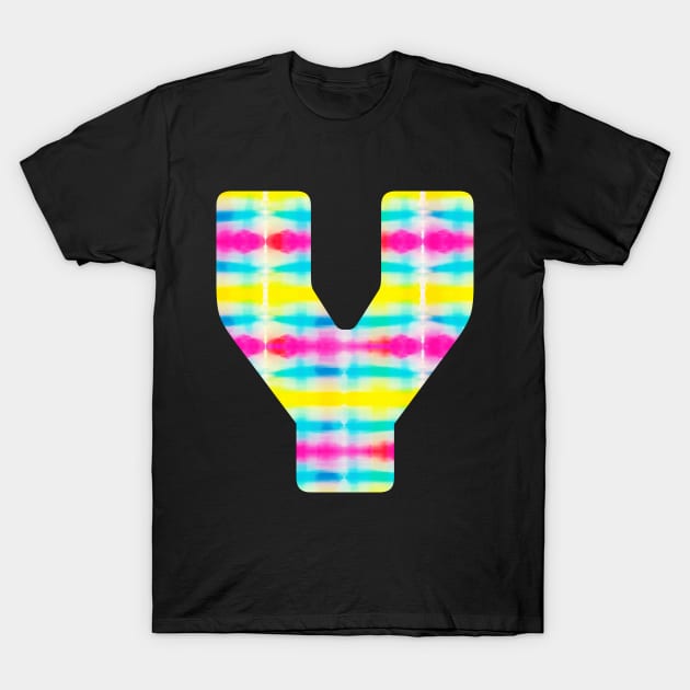 Tie Dye Alphabet Y (Uppercase letter y), Letter Y T-Shirt by maro_00